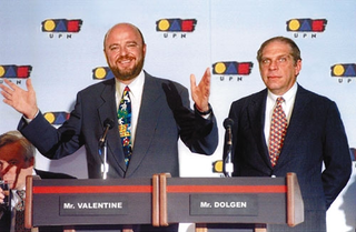 UPN president Dean Valentine and Viacom chairman Jonathan Dolgen. It is hoped Valentine will green-light the new project.